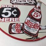 Vintage Pepsi-Cola 5¢ Bottle Porcelain Sign – Worth Dime Nickel Sign - Image 11