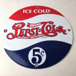 Vintage Pepsi Porcelain Sign – Beverage Drink Cola Gas Service Sign - Image 15