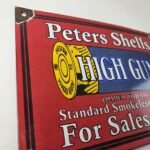 Vintage Peters Shells Sign – Firearm Shotguns Porcelain Gas Ammunition Sign - Image 5