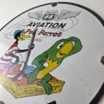 Vintage Phillips 66 Sign – Porcelain Poll Parrot Aviation Gas Pump Plate Sign - Image 12