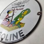 Vintage Phillips 66 Sign – Porcelain Poll Parrot Aviation Gas Pump Plate Sign - Image 13