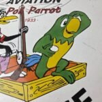 Vintage Phillips 66 Sign – Porcelain Poll Parrot Aviation Gas Pump Plate Sign - Image 3