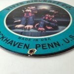 Vintage Piper Aircraft Sign – Lockhaven USA Gas Airplane Porcelain Sign - Image 10