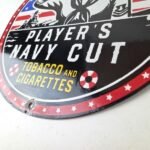 Vintage Player's Navy Cut Tobacco Porcelain Sign – Sailor Pin Up Sign - Image 14