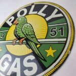 Vintage Polly Motor Oil Sign – Porcelain Advertisement Gasoline Pump Sign - Image 13