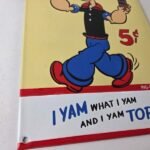 Vintage Popeye Porcelain Sign – Drink 5¢ I Yam What I Yam Sign - Image 11