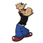 Vintage Popeye Porcelain Sign – Piggly General Store Gas Sign - Image 2