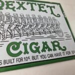 Vintage Porcelain Sign – Dextel Tobacco Cigar Pipe Sign – General Store Gas Sign - Image 11