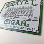 Vintage Porcelain Sign – Dextel Tobacco Cigar Pipe Sign – General Store Gas Sign - Image 13