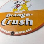 Vintage Porcelain Sign – Orange Crush Beverage Mickey Mouse Gas Station Sign - Image 14