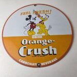 Vintage Porcelain Sign – Orange Crush Beverage Mickey Mouse Gas Station Sign - Image 15