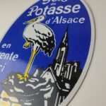 Vintage Potasse d' Alsace Sign – Gas Pump Plate Porcelain Sign - Image 9