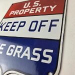 Vintage Private Property Sign – USA Gas Service Station Pump Porcelain Sign - Image 13