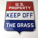 Vintage Private Property Sign – USA Gas Service Station Pump Porcelain Sign - Image 15