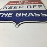Vintage Private Property Sign – USA Gas Service Station Pump Porcelain Sign - Image 10