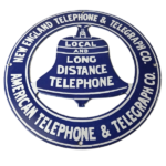 Vintage Public Telephones Sign – Bell System Phone Booth Porcelain Gas Pump Sign