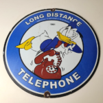 Vintage Public Telephones Sign Porcelain – Bell System Phone Booth Gas Pump Sign - Image 13