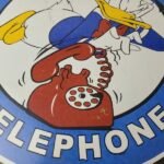 Vintage Public Telephones Sign Porcelain – Bell System Phone Booth Gas Pump Sign - Image 4