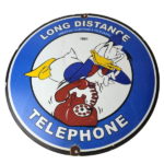 Vintage Public Telephones Sign Porcelain – Bell System Phone Booth Gas Pump Sign - Image 2
