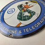 Vintage Public Telephones Sign Porcelain – Bell System Phone Booth Gas Pump Sign - Image 14