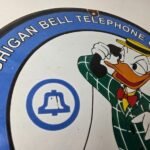 Vintage Public Telephones Sign Porcelain – Bell System Phone Booth Gas Pump Sign - Image 5