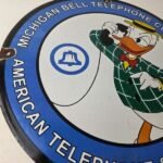 Vintage Public Telephones Sign Porcelain – Bell System Phone Booth Gas Pump Sign - Image 6