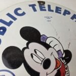 Vintage Public Telephones Sign Porcelain – Bell System Phone Booth Mickey Sign - Image 5