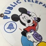 Vintage Public Telephones Sign Porcelain – Bell System Phone Booth Mickey Sign - Image 6