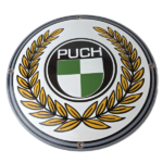 Vintage Puch Sign – Porcelain Gas Pump Service Mopeds Bicycle Auto Bike Sign