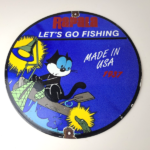 Vintage Rapala Fishing Lures Ad Sign – Felix the Cat Porcelain Gas Pump Sign - Image 12