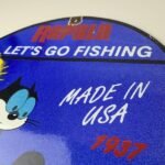 Vintage Rapala Fishing Lures Ad Sign – Felix the Cat Porcelain Gas Pump Sign - Image 8