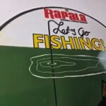 Vintage Rapala Original Minnow Porcelain Sign – Let's Go Fishing Lure Sign - Image 5