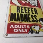 Vintage Reefer Madness Porcelain Sign – Adults Only Propaganda Sign - Image 11