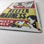 Vintage Reefer Madness Porcelain Sign – Adults Only Propaganda Sign - Image 10