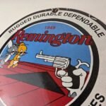 Vintage Remington Firearms Sign – Sales Dealer Gas Pump Porcelain Sign - Image 12
