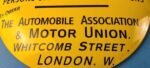 Vintage Reward Sign – Motor Union Porcelain Convex Gas Service Pump Sign - Image 12