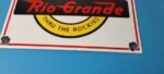 Vintage Rio Grande Railroad Sign – Railway Train Station Caboose Porcelain Sign - Image 12
