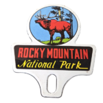 Vintage Rocky Mountain License Plate Topper – Sign Ad on Automobile Topper - Image 2