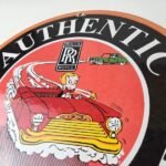 Vintage Rolls Royce Sign – Authentic Parts & Service Gas Pump Porcelain Sign - Image 12