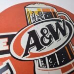 Vintage Root Beer Sign – A&W Beverage Old Fashion Porcelain Gas Pump Sign - Image 5