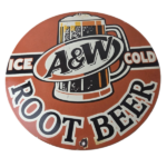 Vintage Root Beer Sign – A&W Beverage Old Fashion Porcelain Gas Pump Sign - Image 2