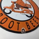 Vintage Root Beer Sign – A&W Old Fashioned Beverage Scooter Gas Oil Pump Sign - Image 11