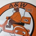 Vintage Root Beer Sign – A&W Old Fashioned Beverage Scooter Gas Oil Pump Sign - Image 12