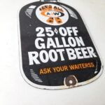 Vintage Root Beer Sign – A&W Old Fashioned Beverage Soda Jug Gas Pump Sign - Image 11