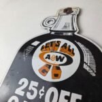 Vintage Root Beer Sign – A&W Old Fashioned Beverage Soda Jug Gas Pump Sign - Image 12