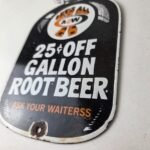 Vintage Root Beer Sign – A&W Old Fashioned Beverage Soda Jug Gas Pump Sign - Image 14