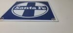 Vintage Santa Fe Sign – Trains Railroad Porcelain Gas Pump Grand Canyon Sign - Image 11