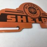 Vintage Shelby Sign Topper – Gas Power Auto Car Porcelain License Plate Topper - Image 6