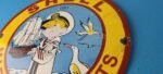 Vintage Shell Gasoline Sign – Dennis Menace Gas Service Station Porcelain Sign - Image 9