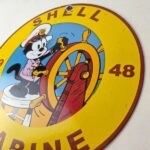 Vintage Shell Gasoline Sign – Felix Gas Pump Service Automobile Motor Oil Sign - Image 13